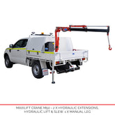 Maxilift Crane M50 - Only available with new Duratray build